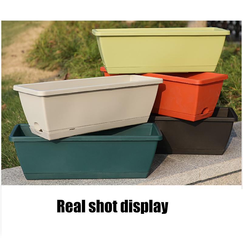 Self-Absorbing Flower Pot Indoor Vegetable Growing Pot With Base Drainage Hole And Absorbent Rope Plants Cuttings Pot For Home