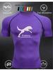 Men's Short Sleeve Compression T-Shirt Breathable Elastic Strength/Motivational Style Training Top
