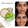 Fuktighetskrem Face Powder Smooth Foundation Presset Powder Makeup Concealer Pores Cover Whitening Brighten Cosmetics