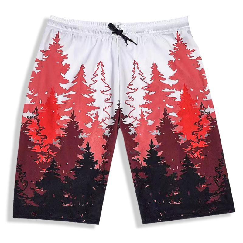 Calções de Banho Masculinos de Comprimento Médio, Boxer Longo de Praia Profissional, Fato de Banho de Tamanho Grande para Meninos para Águas Termais