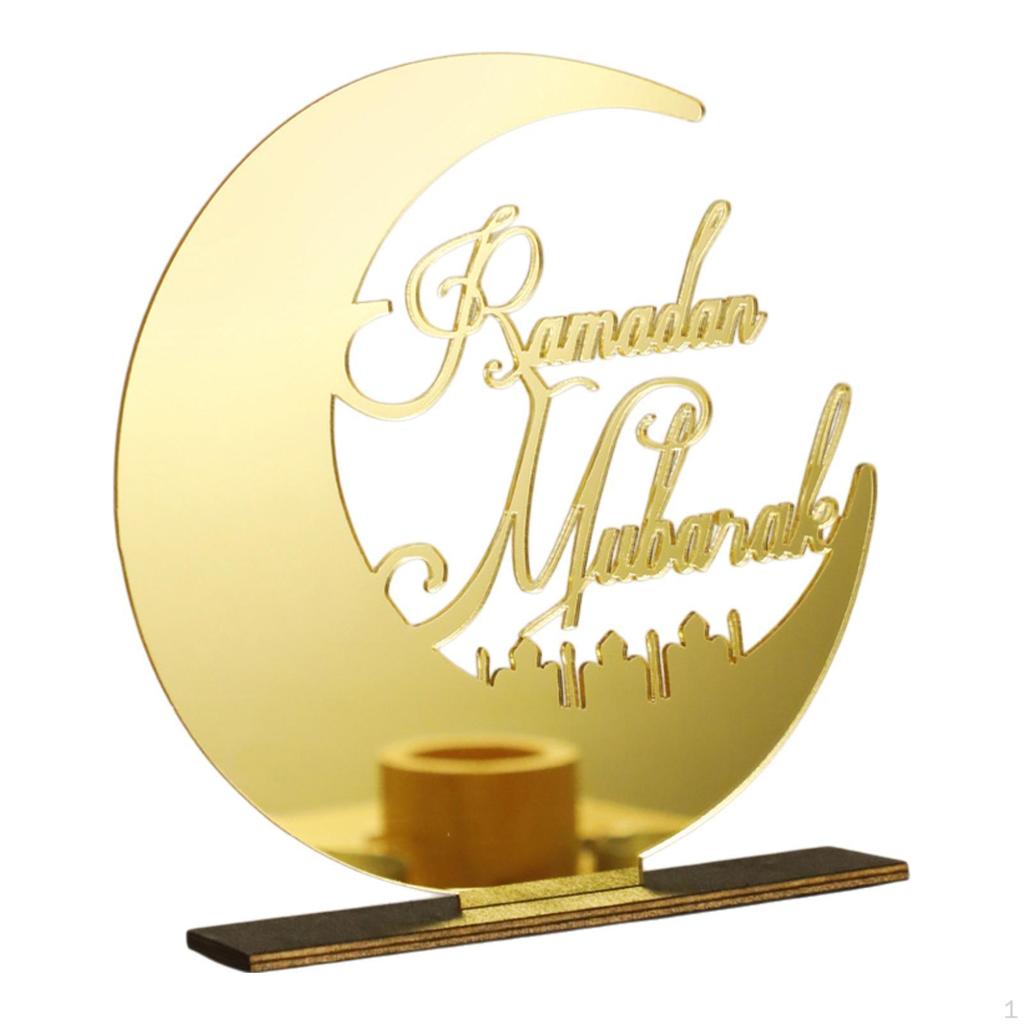 Eid Mubarak Acrylic Table Sign for Islamic Festival Bedroom Accent