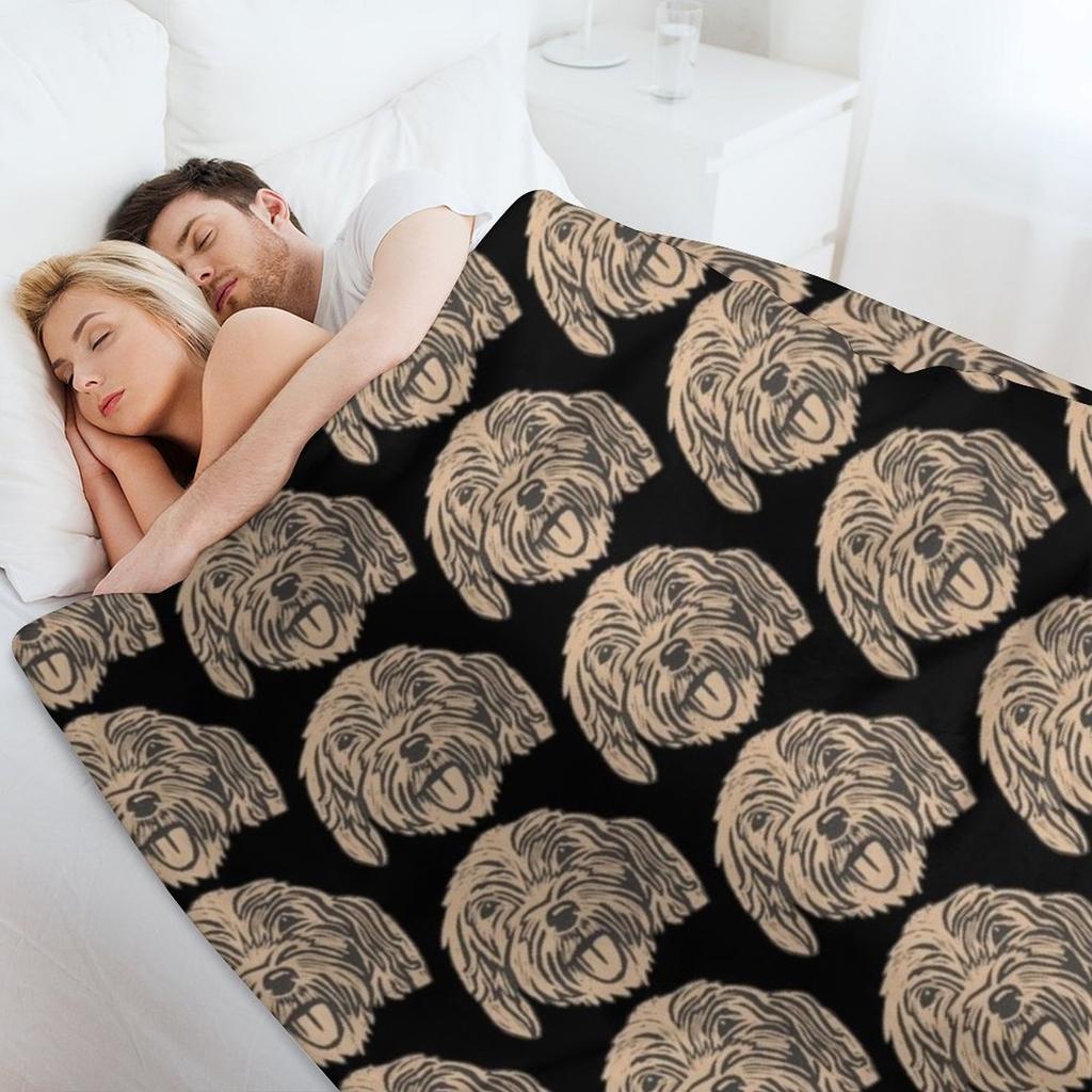 Verrückter Cockapoo Überwurf Decke Fellig Weich Betten Bett Dekorative Sofa Decken