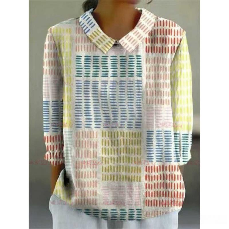 Summer Women's New Loose Printed Casual Plus Size Pullover Women's T-Shirt