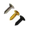 50 Stück/Set Gold Schwarz Silber Elektrische Gitarre Bass Schlagbrett Abdeckplatte Schrauben Für Gitarre Bass Metall Befestigungsschraube Großhandel
