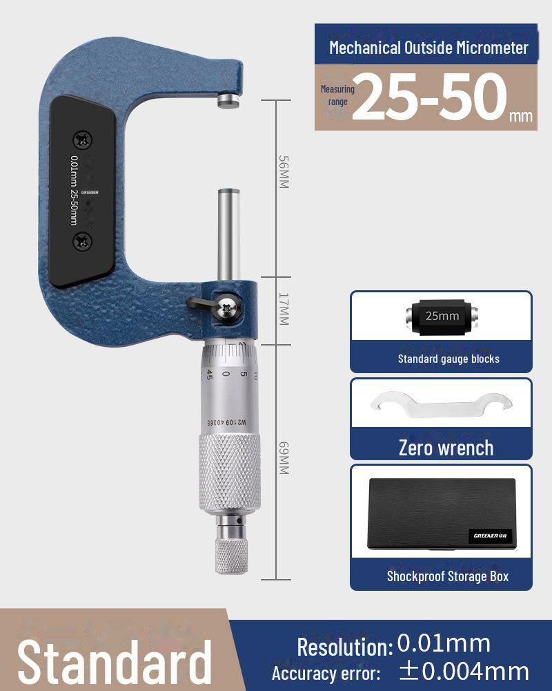 Green Forest High-Precision Digital Outside Diameter Micrometer Caliper