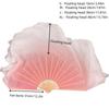 Hot Sell Kid Women Classical Belly Dancing Fan 1pcs Gradient Color Dancer Practice Imitation Silk Fans Rayon Silk Fans