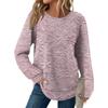 Women's Fashion Long Sleeve Floral Loose Long Sleeve Round Neck Casual Top