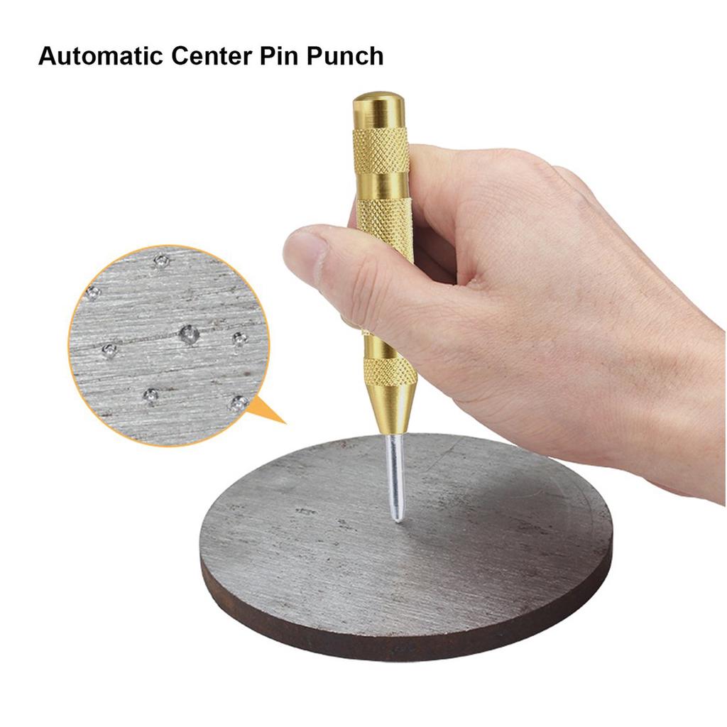 Punches Mini Automatic Center Punch Steel Spring Loaded Marking