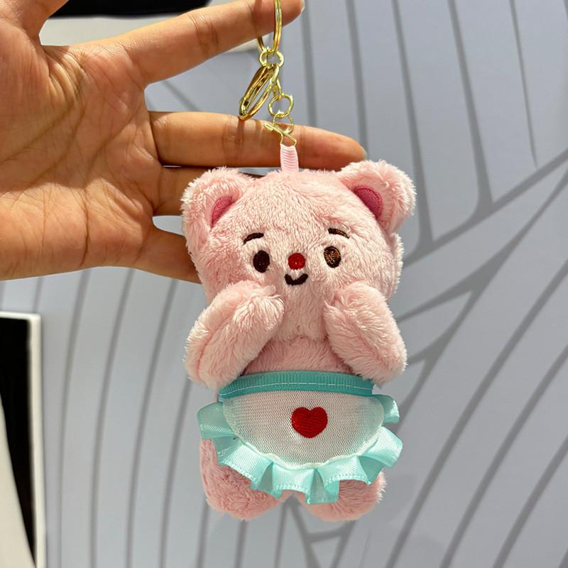 Lovely Cartoon Butter Bear Plush Keychain For Kids Soft And Cuddly Stuffed Animal With Choices Colorful
