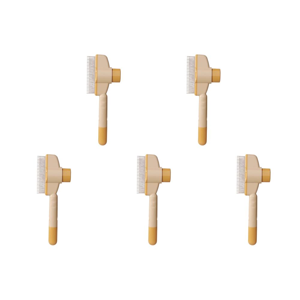 Dog Hair Remover Brush One-Button Hairs Cleaning Bath Brush Multi-Purpose Pet Cleaning Comb for Loosening Up Removing Debris