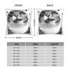 Y2K Funny Cat Meme Pillowcase Soft Fabric Cushion Cover Gift Pillow Case Cover Home Square 45X45Cm