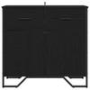 Sideboard in Black Oak Look 79.5 x 35.5 x 74.5 cm