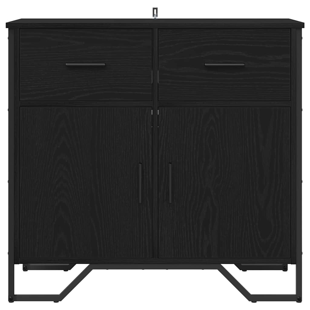 Sideboard in Black Oak Look 79.5 x 35.5 x 74.5 cm