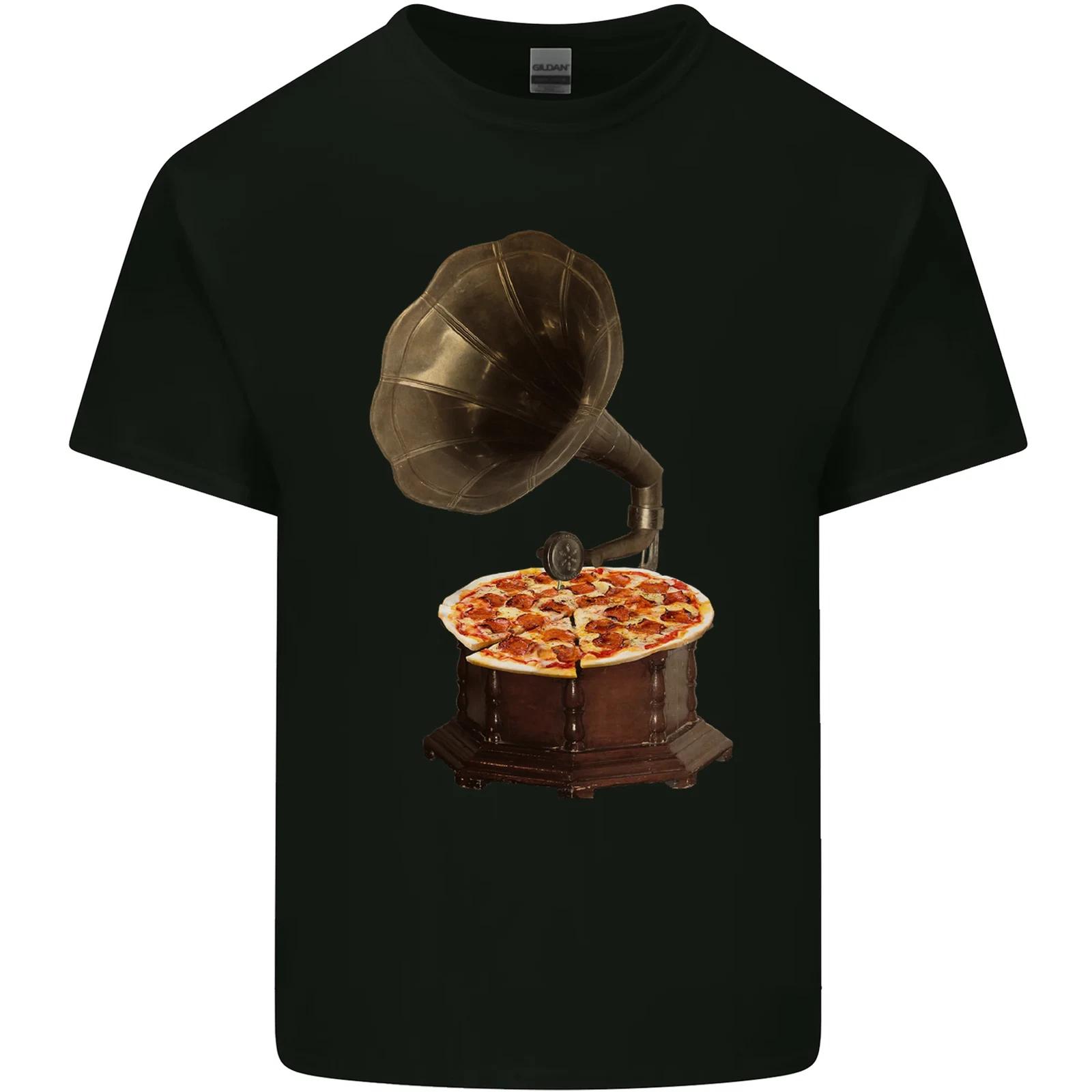 

Pizza Gramophone Turntable Vinyl Records DJ Kids T-Shirt Childrens XL