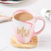 Nordic Creative Marble Mug Ceramic Cup Word Couple Water Cup