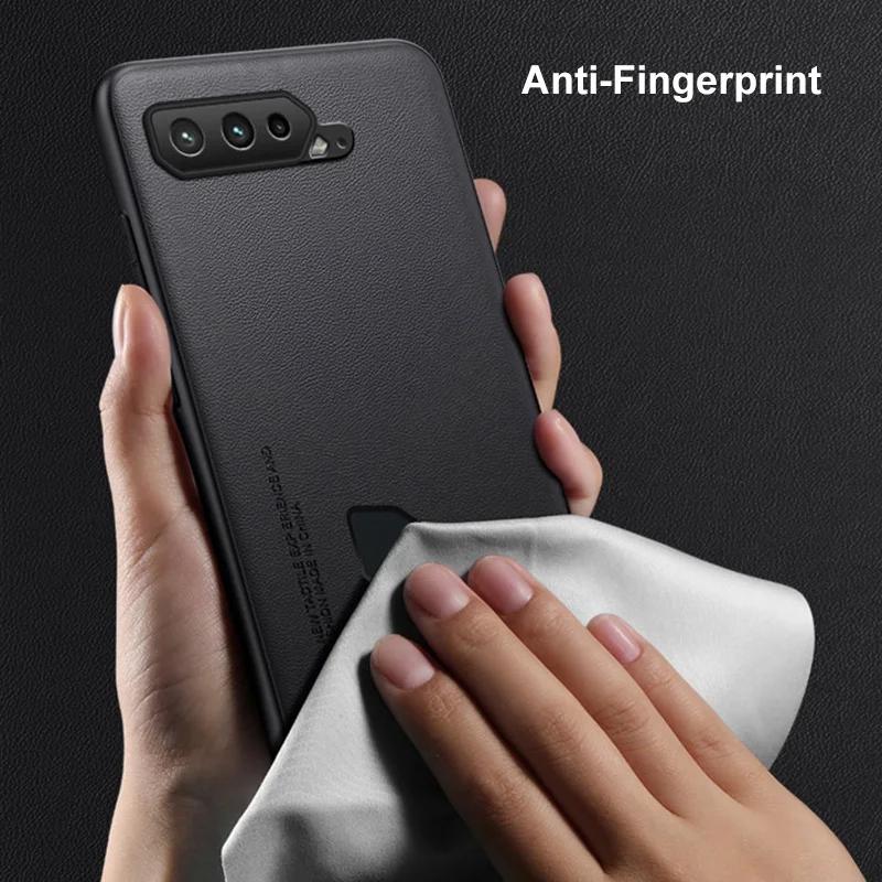 Silicone Full Protection Phone Case For Asus ROG Phone 7 6 D 6D Luxury PU Leather Case For Asus ROG Phone 3 5 S 5S Cover Coque