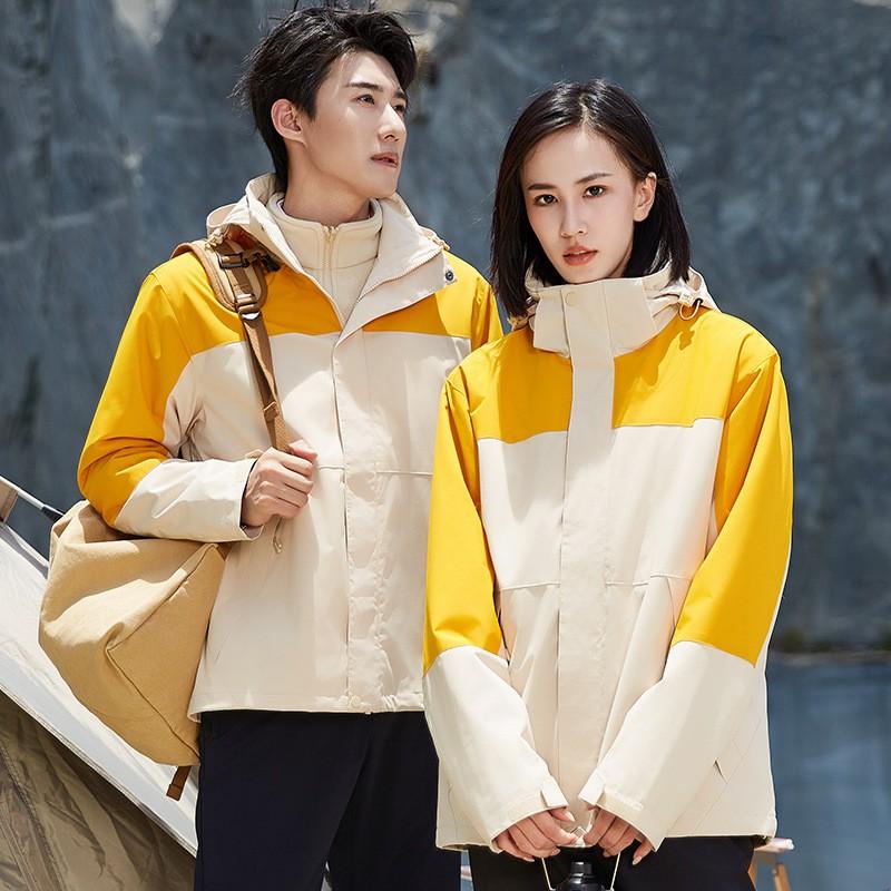 3-in-1 Waterproof Windproof Hiking Jacket With Removable Fleece Liner Men Women Winter Outdoor Camping Trekking