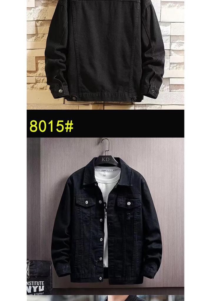 Men's Trendy Plus Size Denim Workwear Jacket - Versatile for Spring and Autumn