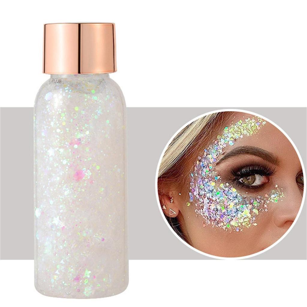 Body Glitter Gel Face Glitters Body Gel Sequins Tekuté oční stíny Chunky Glitter