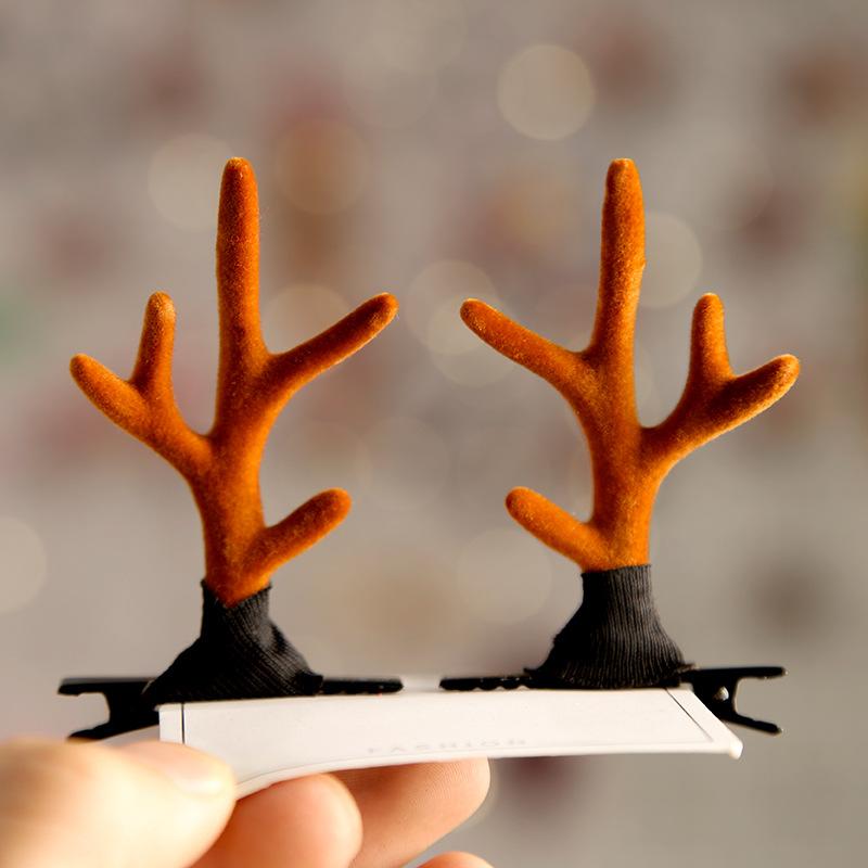 Cute Antlers Dog Cat Kid Hari Accessories Christmas Supplies for Pets Girls Santa Claus Puppy Mascotas Hairpin Hearwear