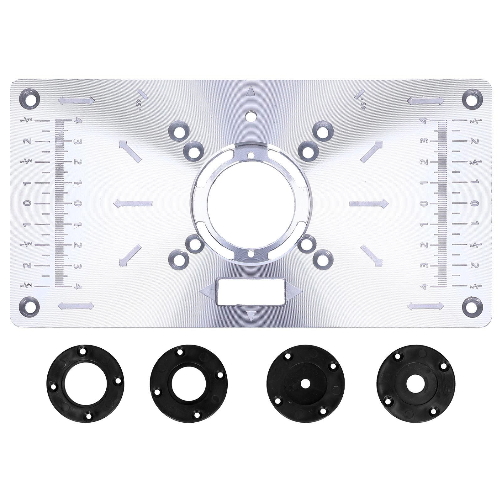 

Woodworking Engraving Machine Flip Board Router Table Insert Plate Trimming Machine Flip Board 23.5x12x0.8cmBlack чёрный