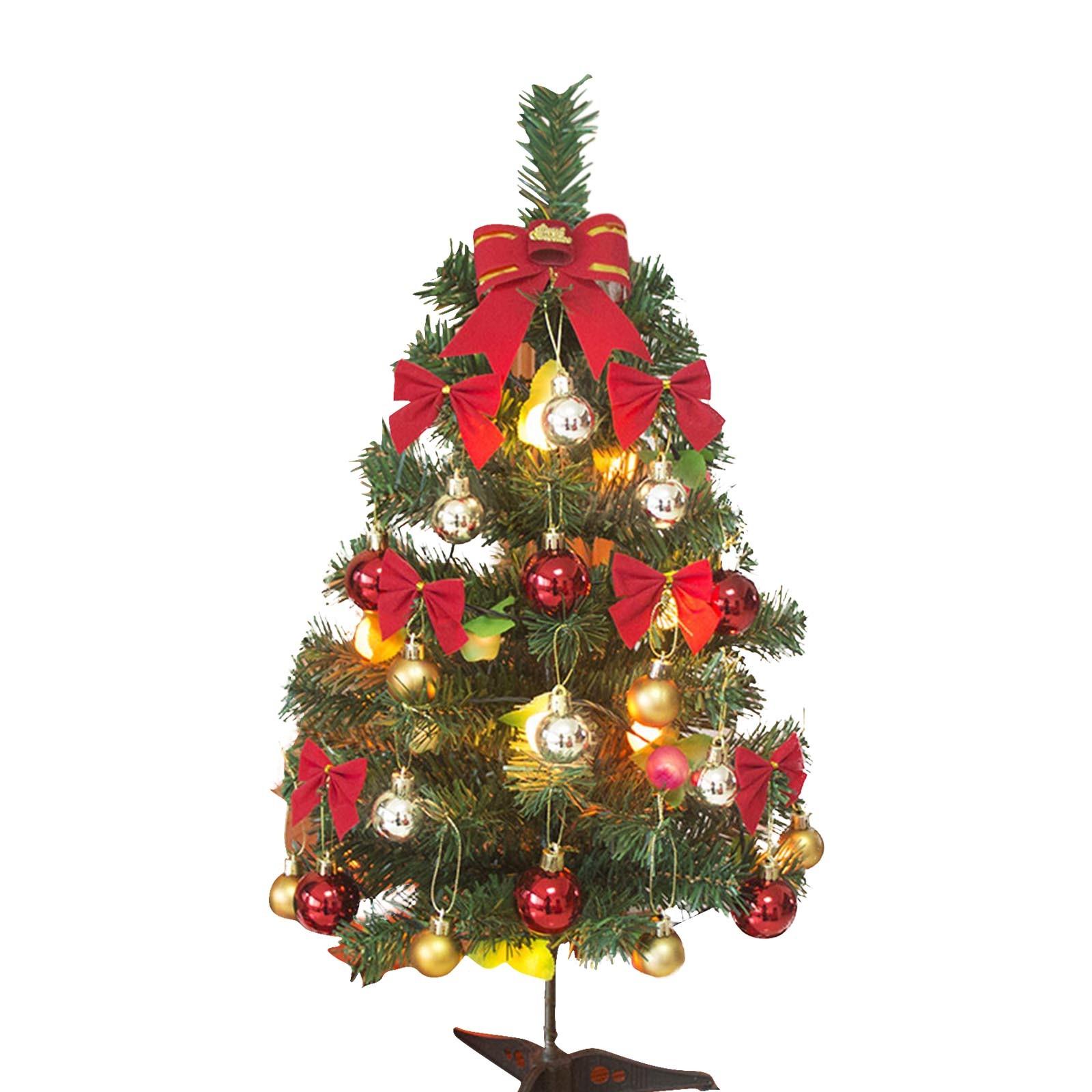 

23in Christmas Illuminated Tabletop Colored Ball Christmas Ball Bow Christmas Tree Set One Size зелёный