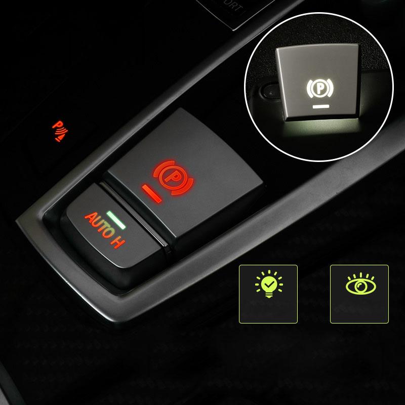 Electronic Parking Brake Switch Auto H Button Sticker For BMW 5 6 7 X3 X4 X5 X6 F01 F02 F10 F15 F16 F25 F26 G30 G01