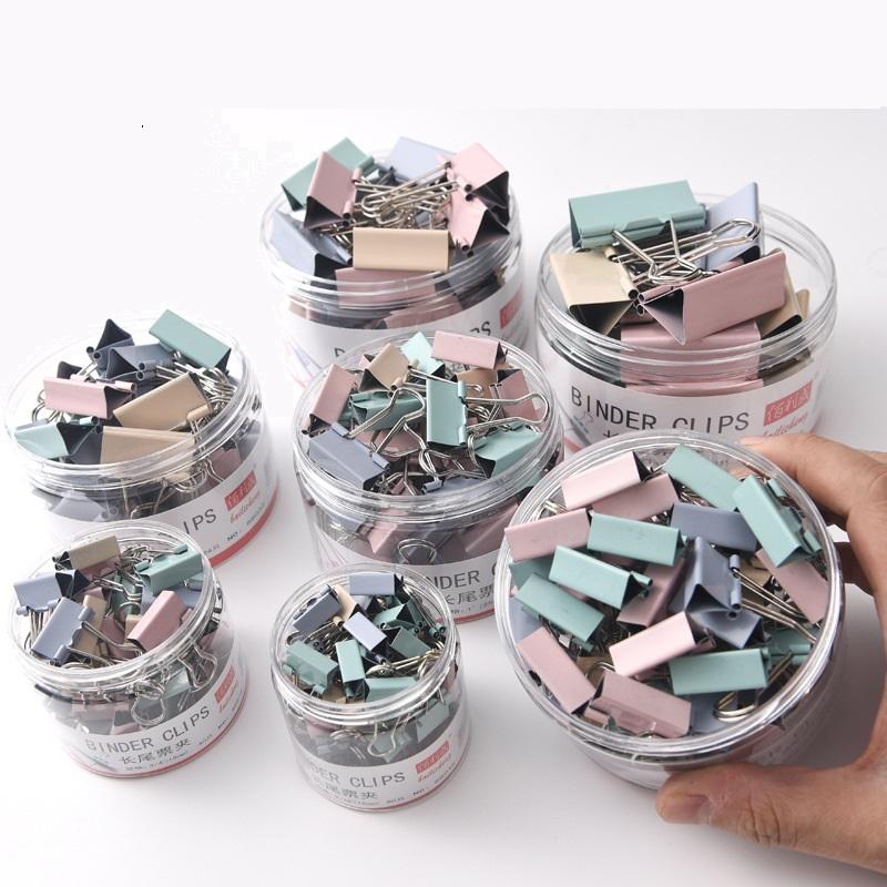60pcs Mini Binder Clips Color Binder Clip Small Paper Clip 15mm Micro Size Office Clips for Home School Office Business