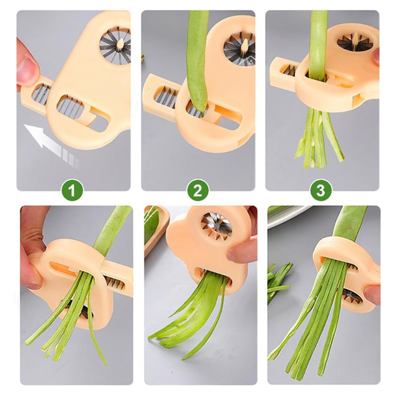 1 Pcs Onion Beans Easy Slicer Stainless Steel Plum Blossom Onion Cutter Ultra-Fine Onion Shredder Slicer Kitchen Tool Accessories