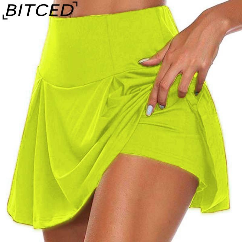 BITCED 13 Farben Damenmode Lässig Einfarbig Print Sommer Frühling Rock