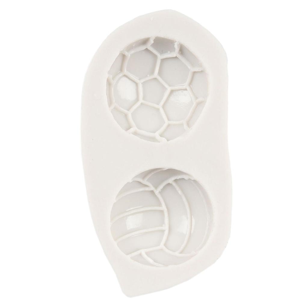 Fotbalové silikonové formy Volejbalová fondánová forma Nástroje na zdobení dortů Toppery na cupcaky Čokoládové bonbóny Řemeslo Gumová pasta Polymerová hlína