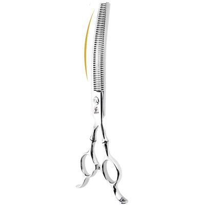 7 Inch High End Pet Grooming Curved Scissors,2 Kinds Choose,Remove Hair 20%-35%, and 40%-55%, Beautiful Design, Dog Grooming,Essential Tool