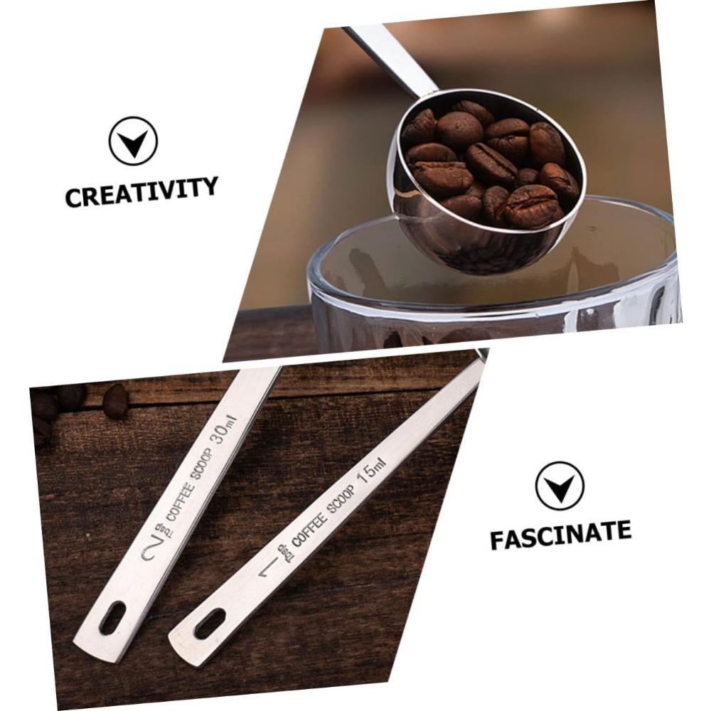 Coffee Scoop Stainless Steel Measuring Spoon Tablespoon Coffee Spoons for Coffee Milk Fruit Powder Kitchen Utensils