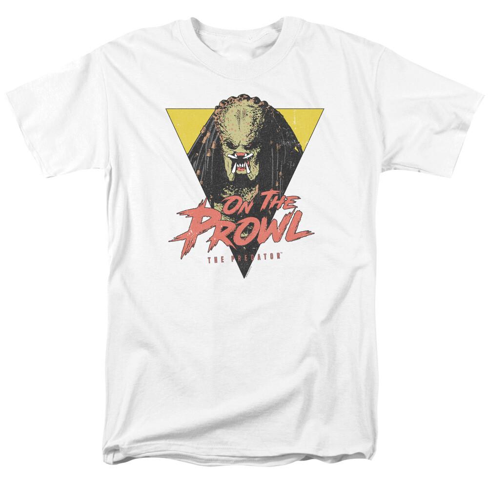 Predator On The Prowl T Shirt Licensed Sci-Fi Alien Movie Retro Classic White M