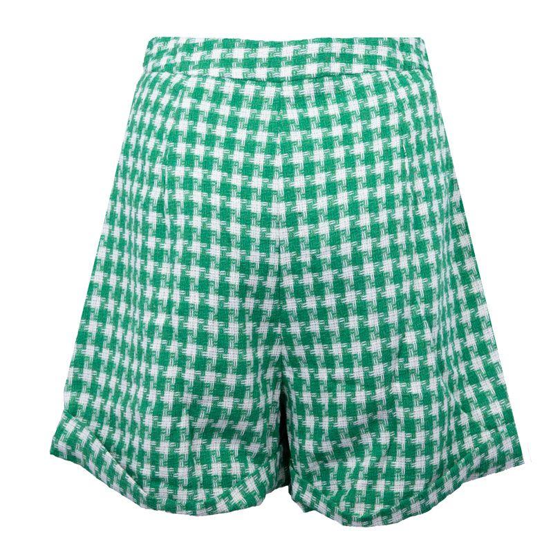 Short vert priss tweed pied de poule Femme LA PETITE ETOILE