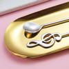 Modern Stainless Steel Music Note Treble Clef Spoon Coffee Stirrer and Ice Cream Spoon for Tea, Holidays, Gifts