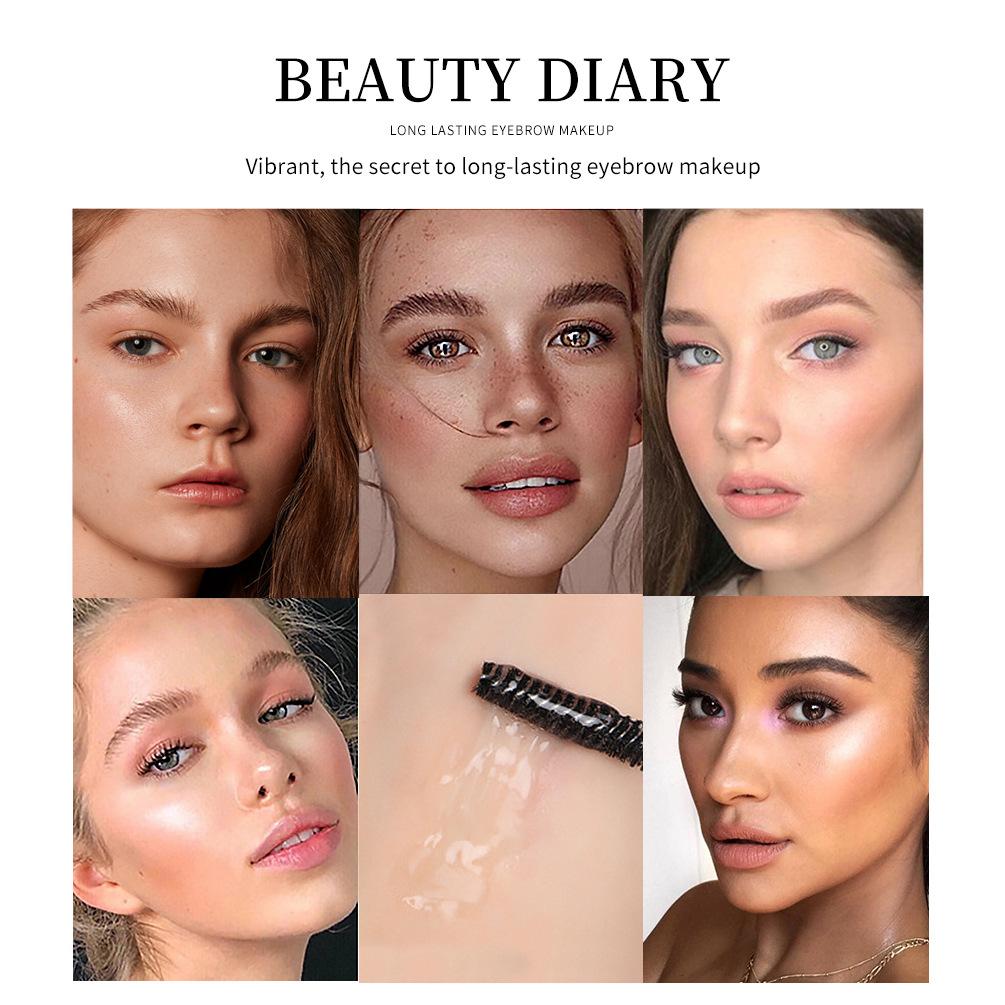 QIBEST Eyebrow Styling Liquid Colorless Transparent Waterproof Anti-sweat Is Not Easy To Decolorize Eyebrow Repair Liquid Eyebrow Raincoat