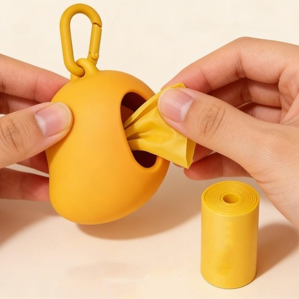Mango Shape Waste Bag Dispenser Plastic Garbage Bags Holder New Dog Poop Bags for Walking