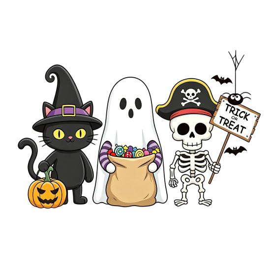 Static Glass Sticker, No Residue Reusable Window Clings, Festive Glass Decal with Halloween Dwarf Wizards Black Cats Ghosts Skeletons Pattern