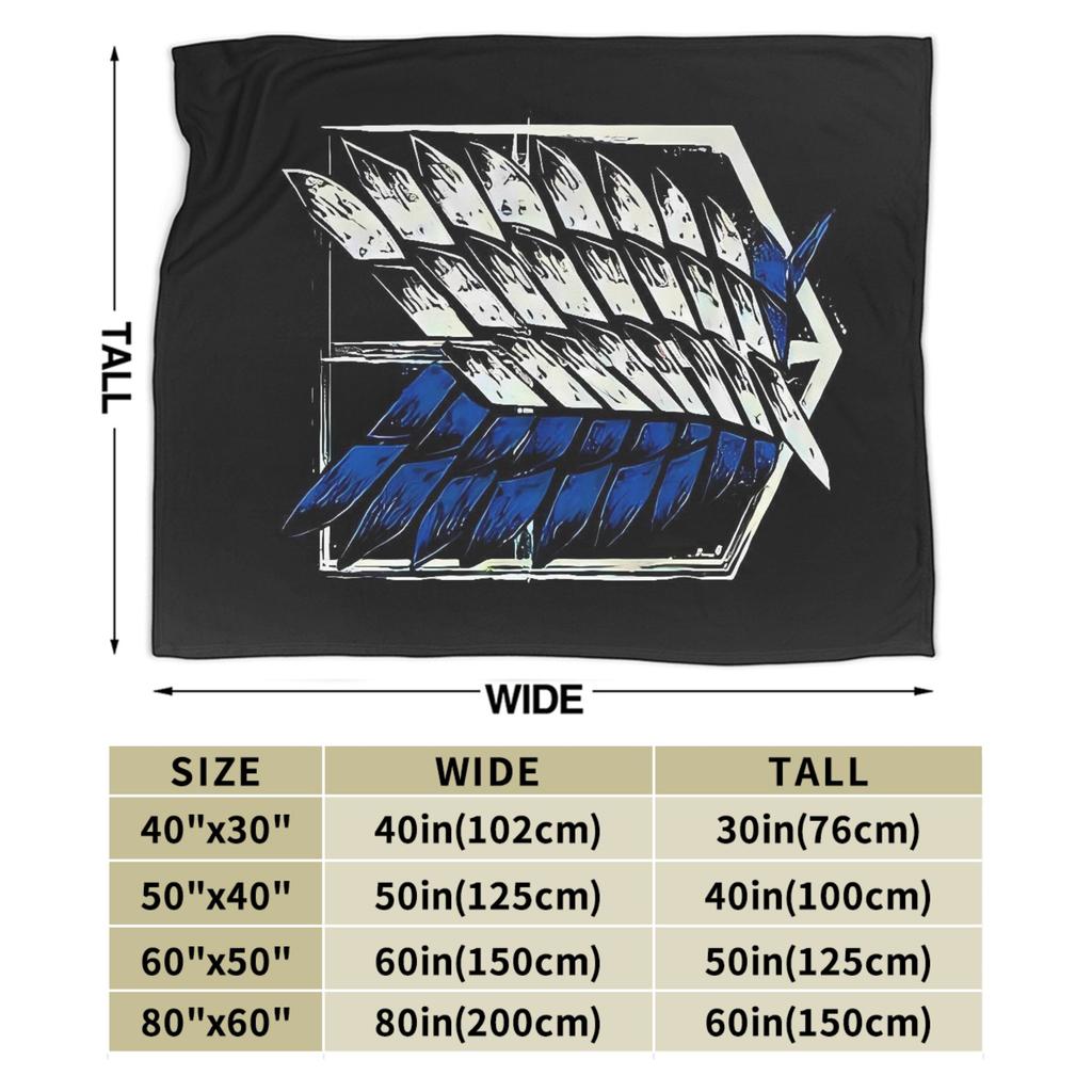 Anime Attack On Titan Blankets Camping Flannel Throw Blanket For Outdoor Soft Custom Quality Bedspread Gift