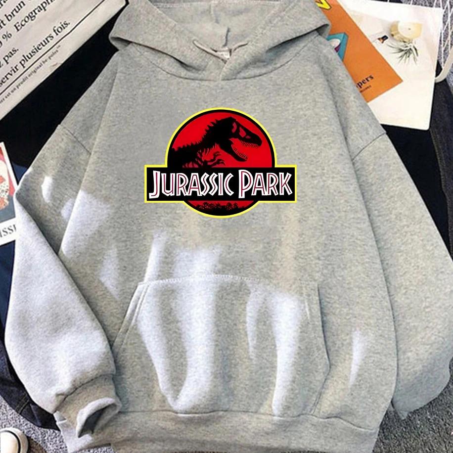 Jurassic Park Printed Men's Women's Hoodies Funny Casual Breathable Tops Jurassic World Cool Long Sleeves Couple's Clothing