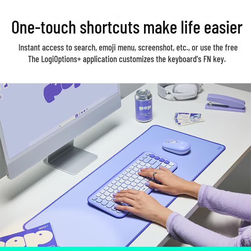 Logitech POP ICON COMBO Wireless Keyboard and Mouse Set