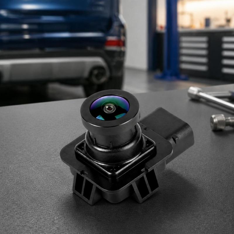 Adjustable Automotive Backup Camera with 360-Degree Rotation, Integrated Interface, 720 x 480 NTSC Video, and Selectable Display Orientation