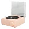 Record Player Professional Classic Vintage 3 Playback Modes Bluetooth 5.3 Turntable with Alarm