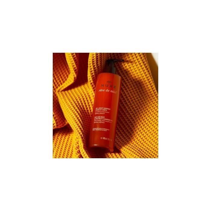 Gel lavant surgras - NUXE - Rêve de Miel - 400ml - Peau sèche et sensible - Hypoallergénique