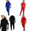 Premium 2pcs Mens Tracksuit Set With Zip Hooded Coat And Comfortable Joggers