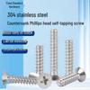 304 Stainless Steel Cross Countersunk Flat Head Self-Tapping Screw (M1.4-M5)