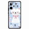 For Realme GT7 3D Relief Phone Case Emboss Flower Back Cover Black Silicone Shockproof Soft Protector 6.8" Realme GT 7T 7 T Capa