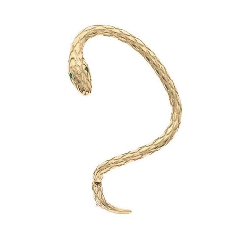 Women s Snake Stud Earrings Gold Silver Snake Ear Cuff Pierced Snake Earrings