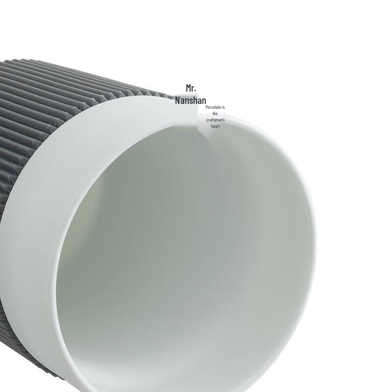 Nanshan Mr. Ceramic Mug with Lid and Straw